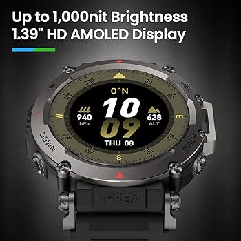 Amazon.com: Amazfit T-Rex Ultra Tactical Smart Watch for Men